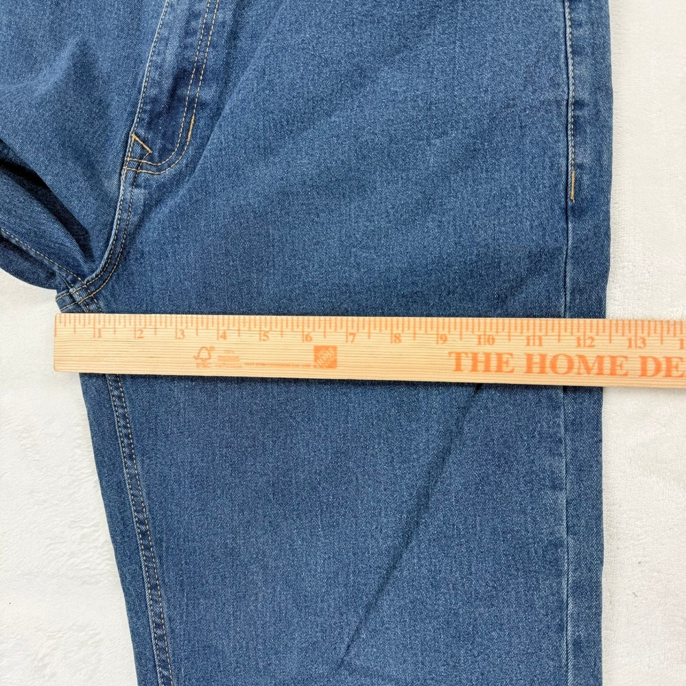 Smiths Workwear Mens Relaxed Fit Stretch Work Jeans Light Vintage Wash 38x32 - Picture 12 of 12
